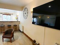 The large spacious lounge bar area with 75