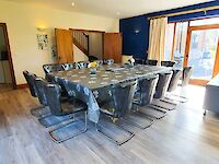 Spacious dining area with plenty of seating within Victoria Albert