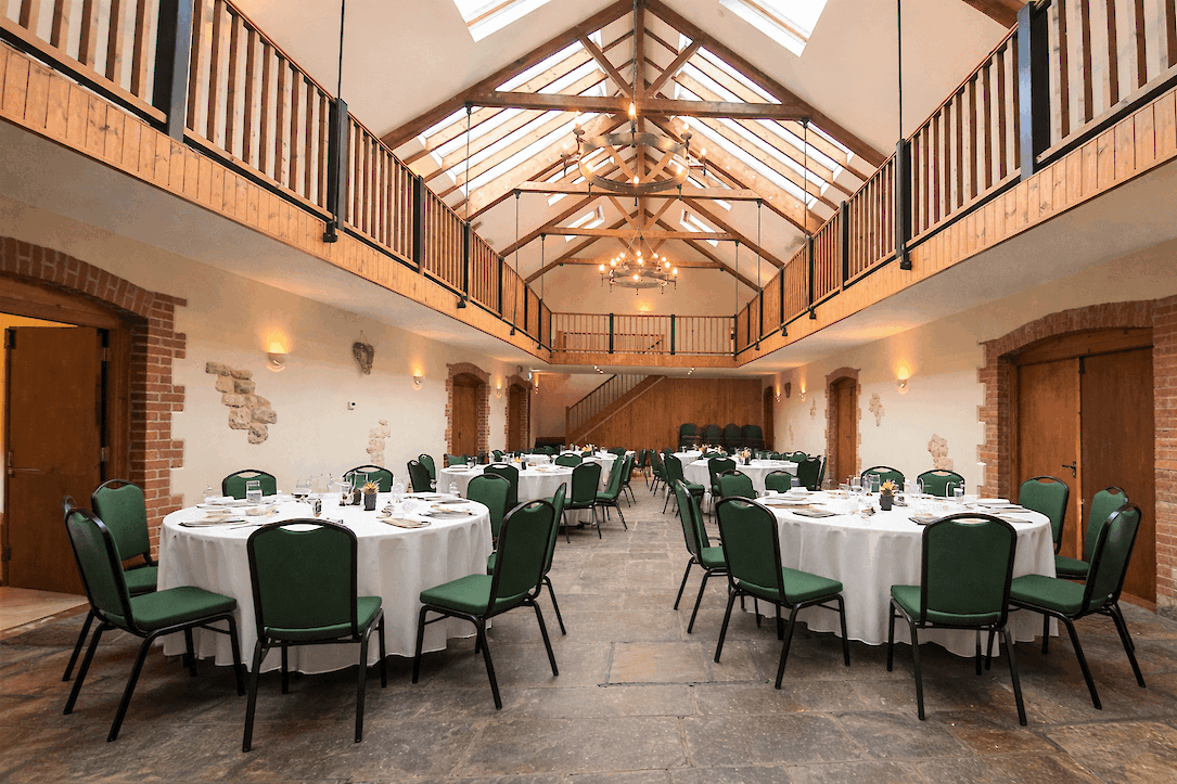 Osborne Hall set up for a business retreat at The Victorian Barn Dorset