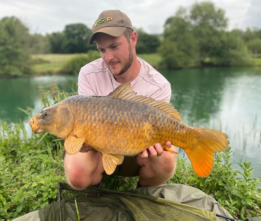 Angler enjoying the fishing lakes at The Victorian Barn Dorset